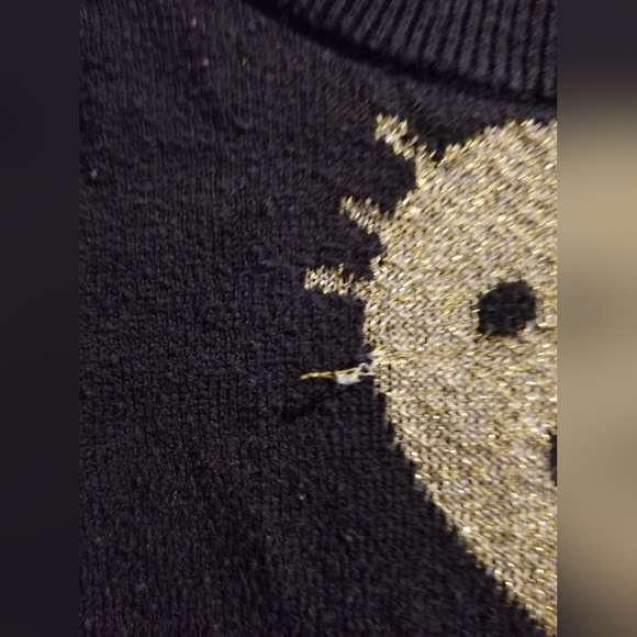 Sanrio Black and Gold Hello Kitty Sweater - Picture 7 of 11